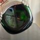1970s chrome and glass carafe