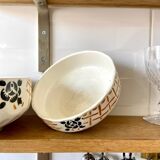 2 bowls in badonviller enamelled earthenware