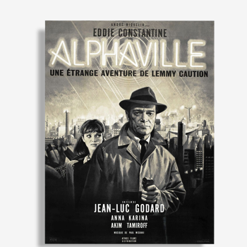 Affiche de cinéma originale Alphaville