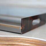 Plateau Maison Mercier imitant l'écaille de tortue, années 70