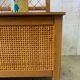 Vintage wood/rattan toy chest