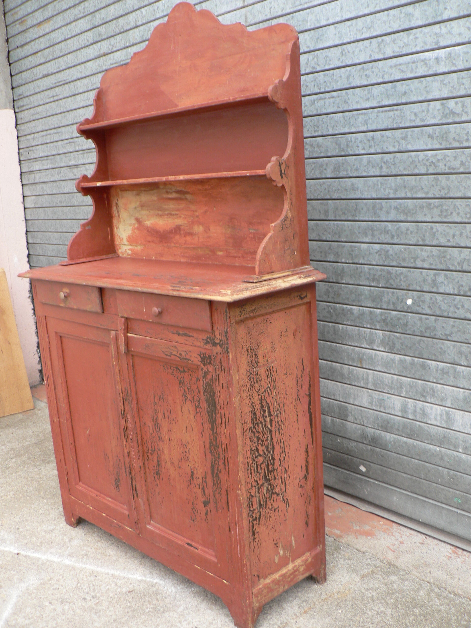 Buffet parisien étagère patiné