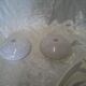 Set of 2 glass globes from Clichy