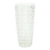 Vulkany vase, modernism, pink roselin glass, Ząbkowice, Poland, 1970s
