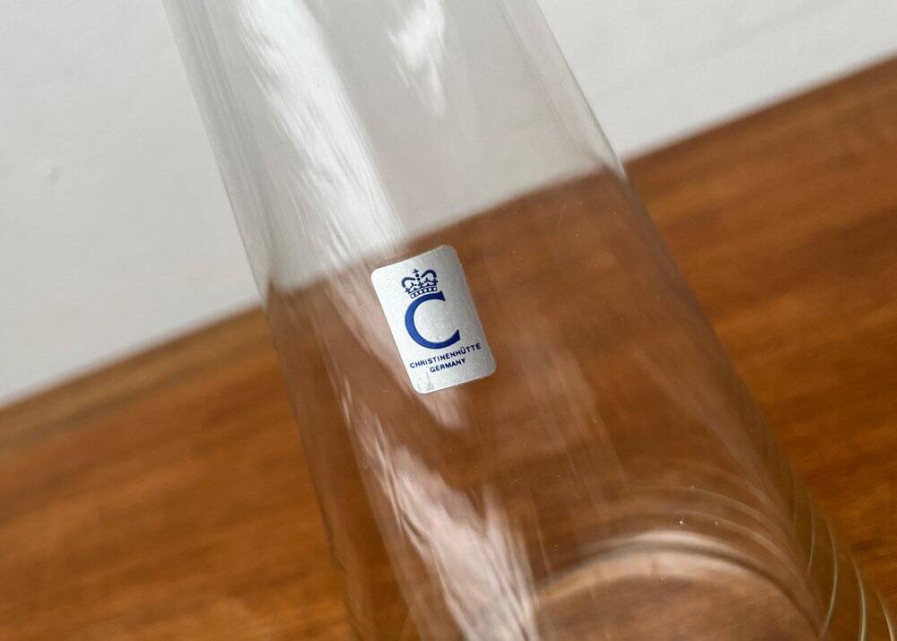 German glass carafe from Christinenhütte