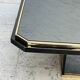 Table basse bicolore en laiton et miroir noir par Fedam