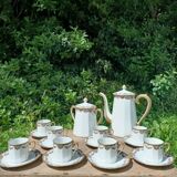 Limoges porcelain tea service - Walbecque Dewitte Armentières