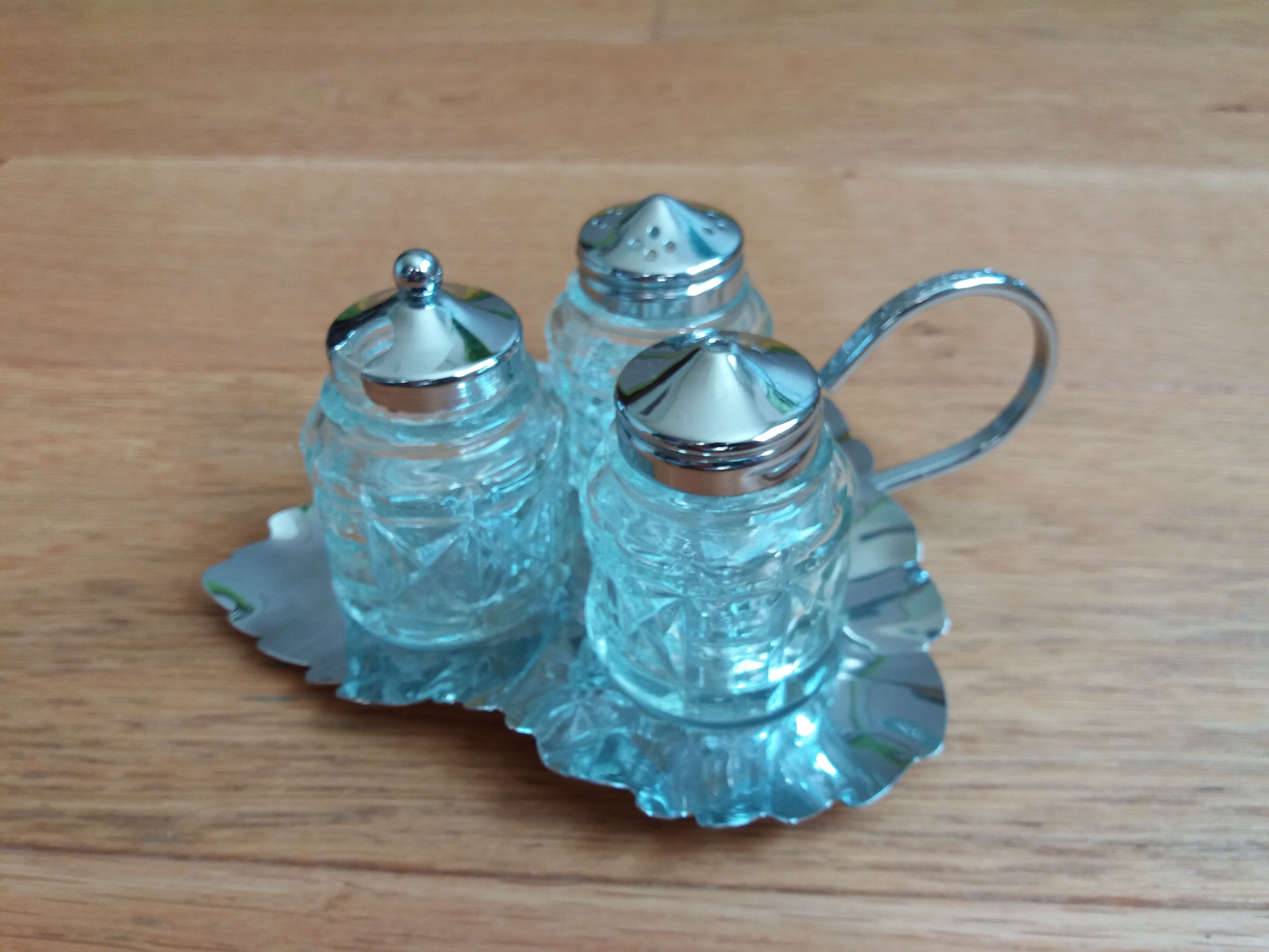 Salière poivrier moutardier set anglais
