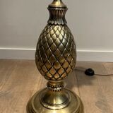 Lampadaire de parquet ananas en laiton