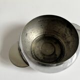 Chrome-plated stainless steel sugar bowl