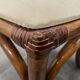 4 vintage woven rattan chairs
