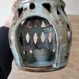 Signed sandstone lantern candle holder