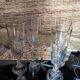 4 champagne flutes from the D'Arques crystal factory