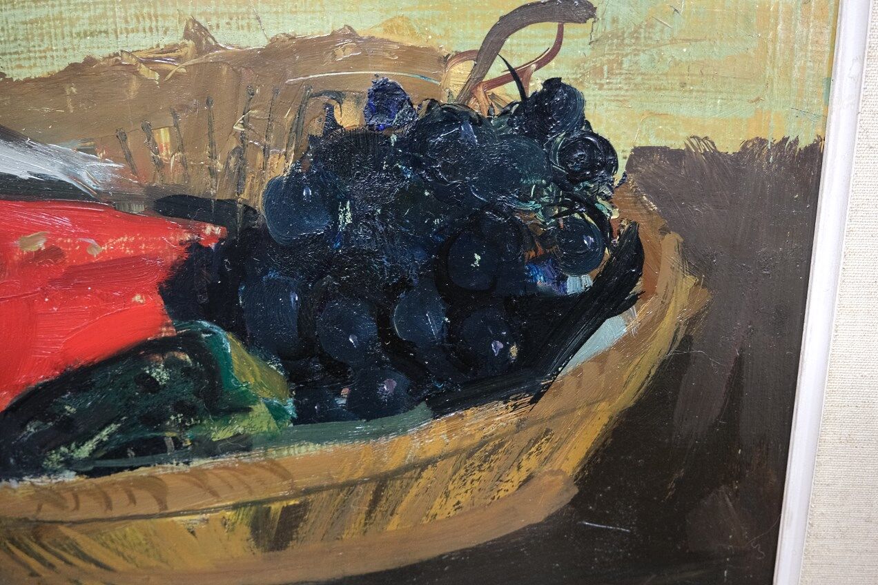 Ove Olson, Swedish painting, 1956, Oil on Panel