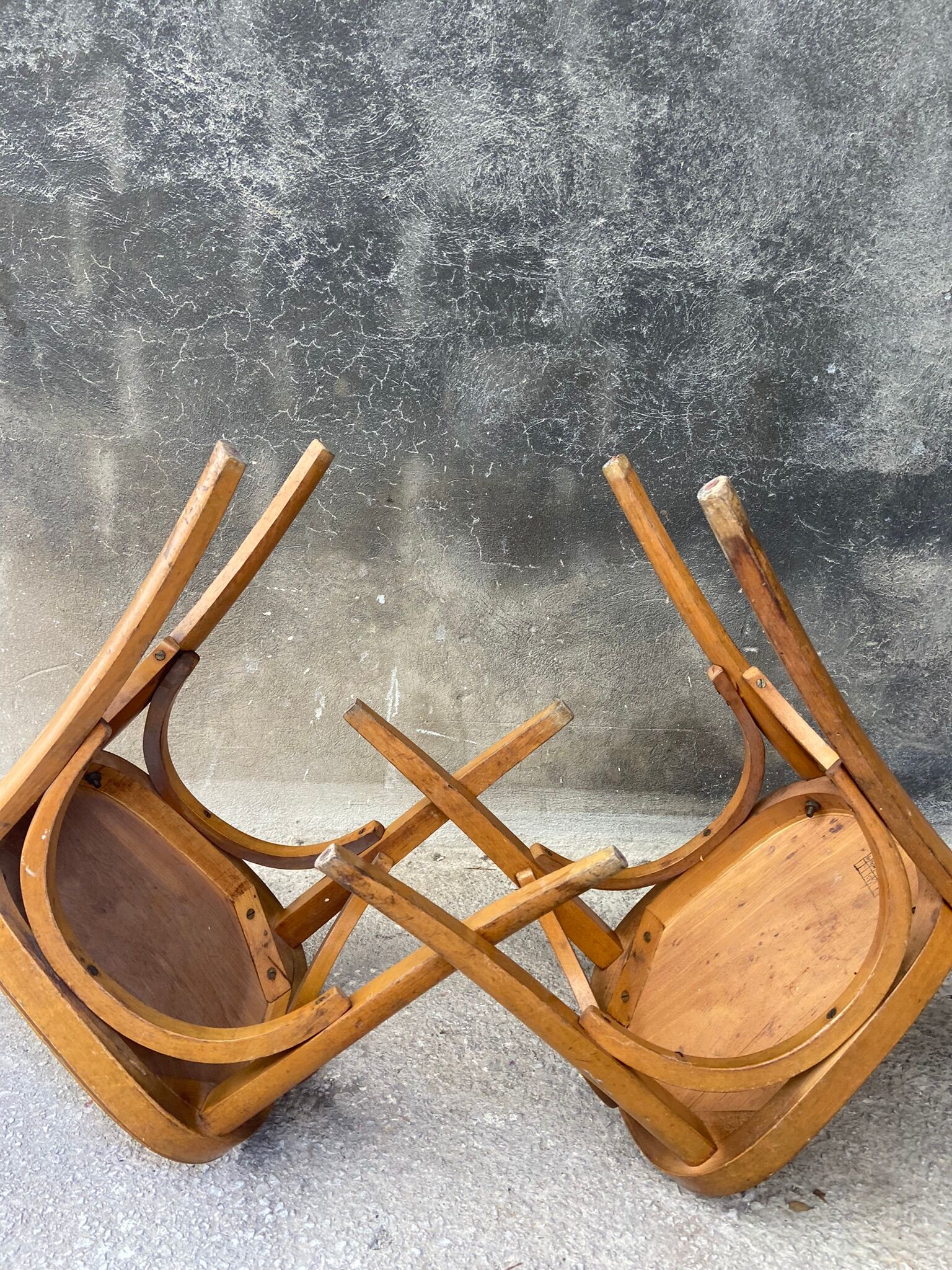 Pair of vintage bistro chairs