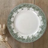 Lot 6 mismatched iron earth dessert plates