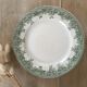 Lot 6 mismatched iron earth dessert plates