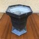 Old pot art deco plants fonte enamel blue
