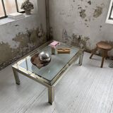 Table basse chrome laiton Romeo Rega