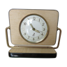 Mechanical alarm clock "jaz" brass and vinyl, swivel 50s 60s