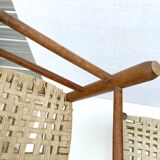 Pair of rustic wooden chairs