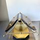 Scandinavian Vintage  wall light Sconce in Brass & Amber colored Glass