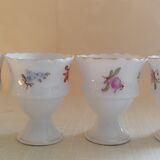 Set de 4 coquetiers en porcelaine
