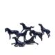 Blue porcelain happiness horses, 1970s