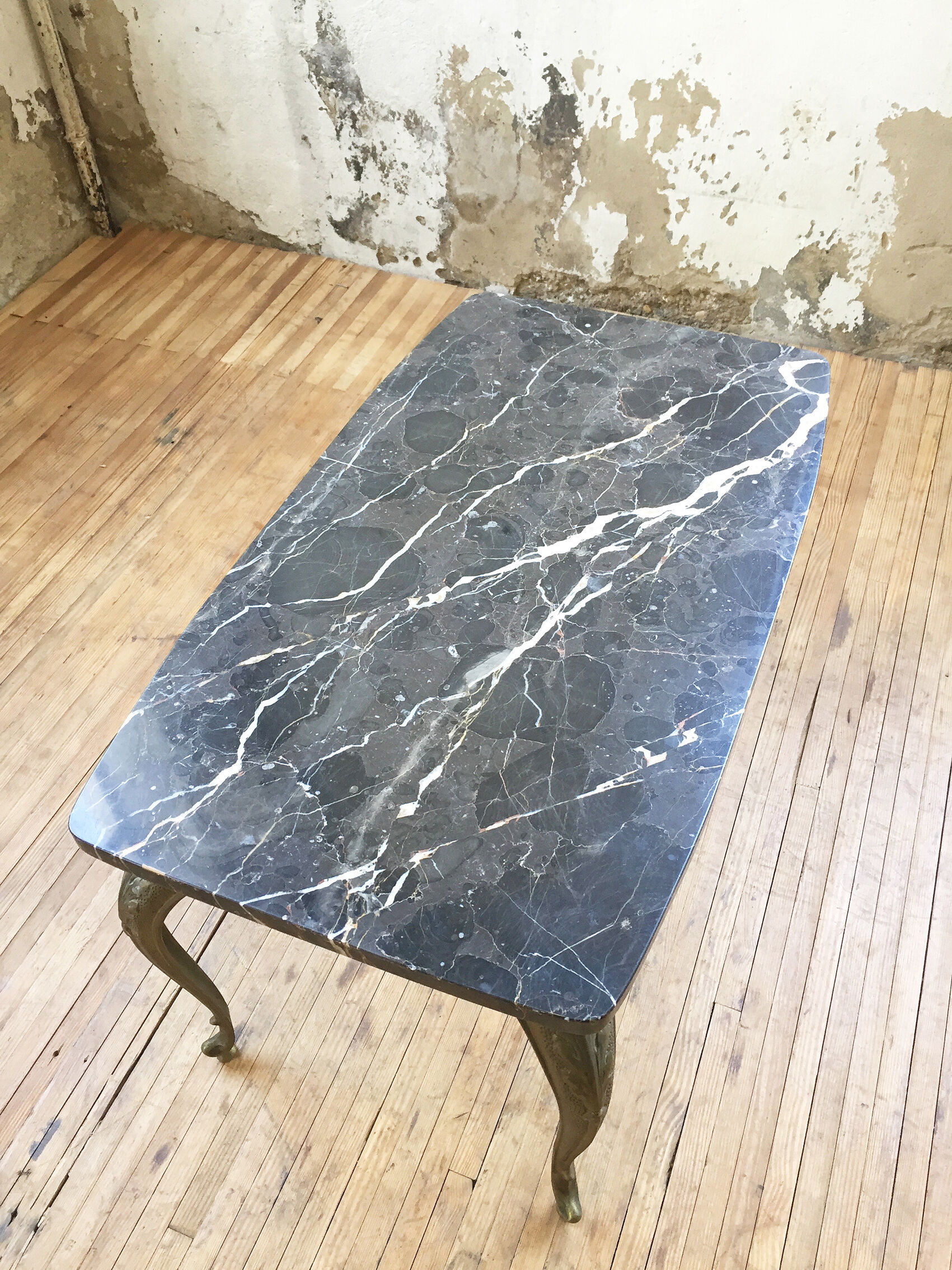 Bronze marble coffee table