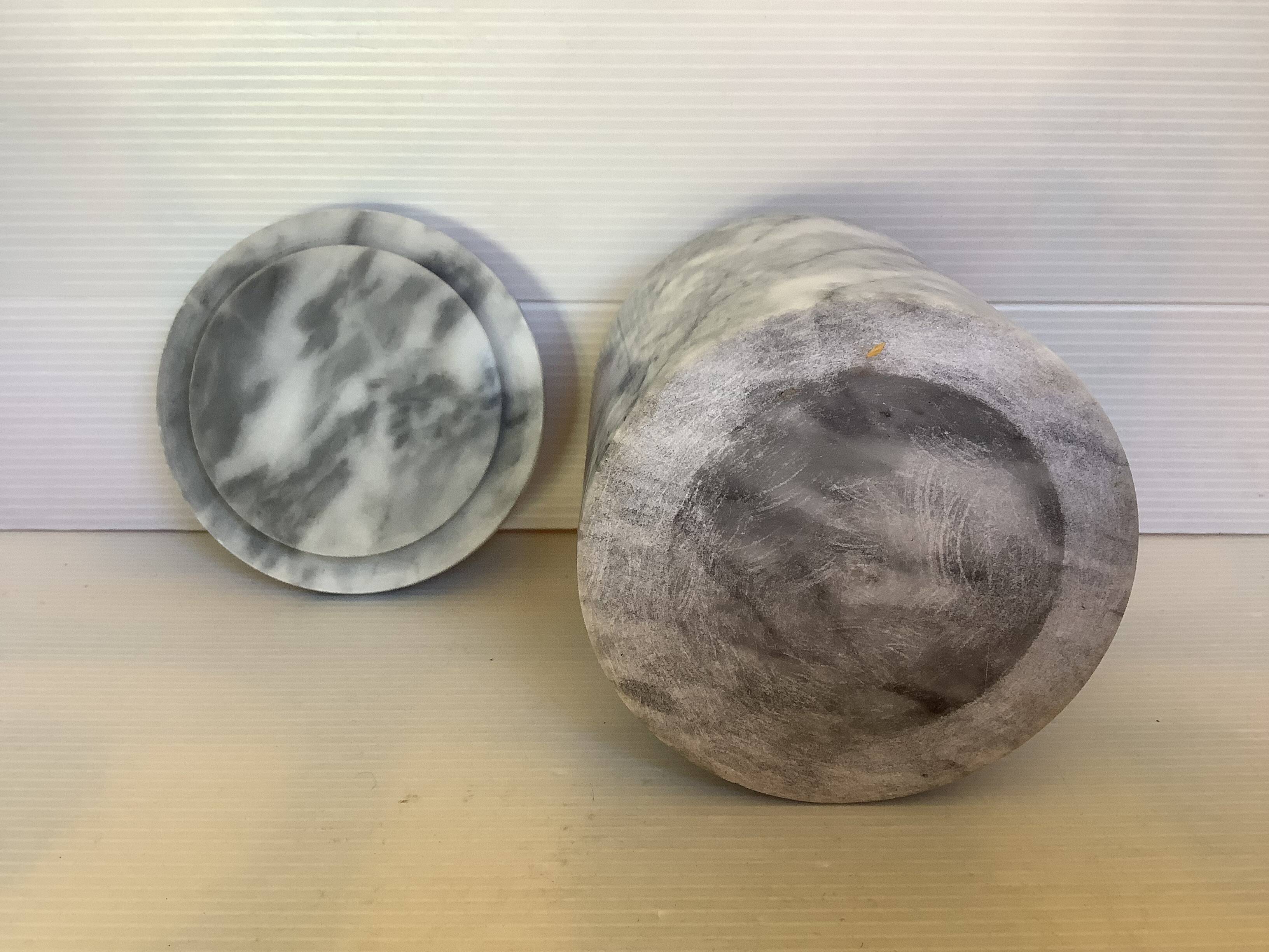 Gray White Marble Box