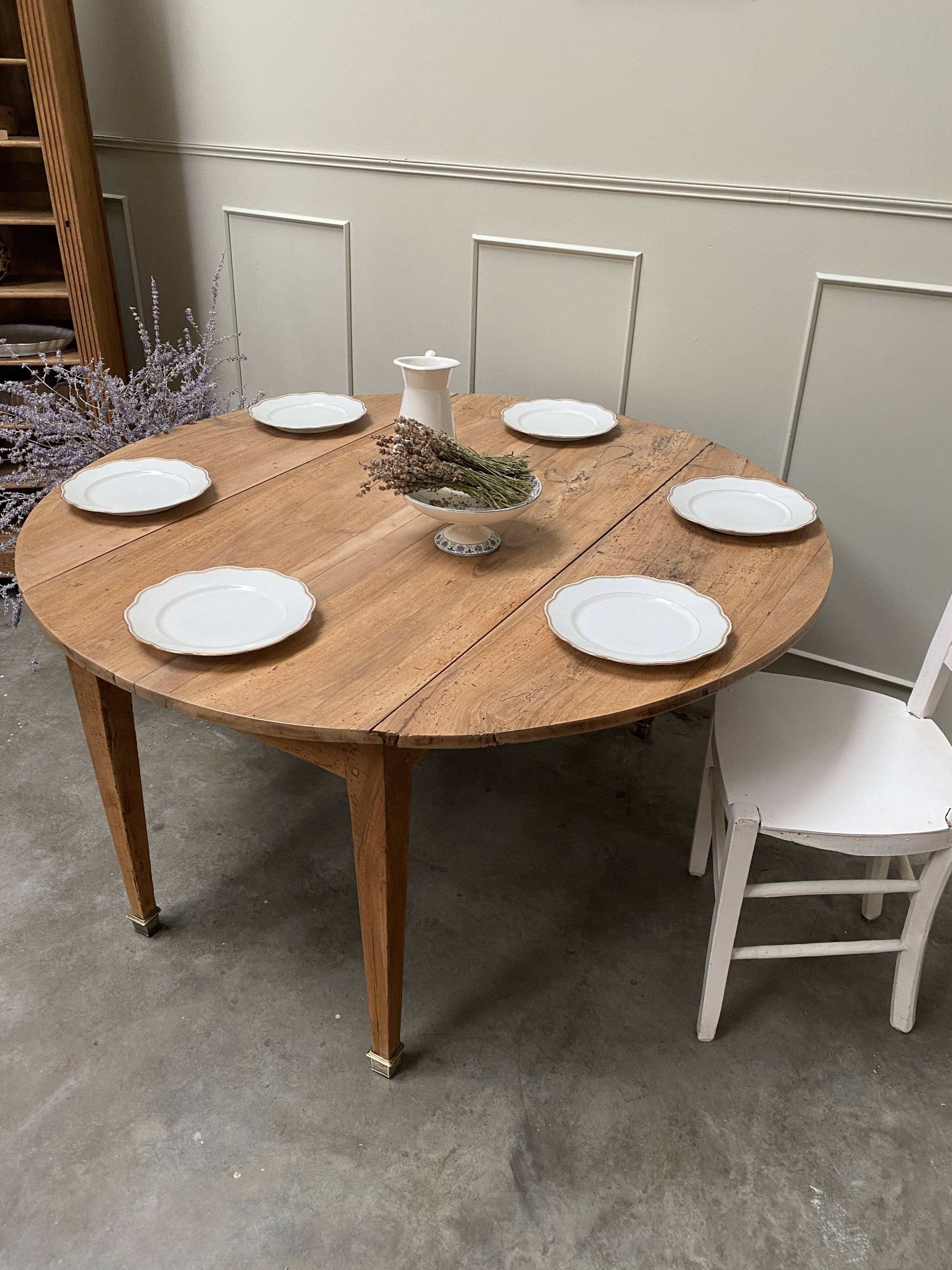 Table de ferme à rabats