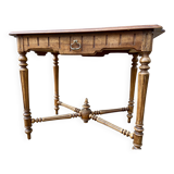 Renaissance Louis XIII style desk table walnut 1880/1900