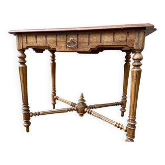 Renaissance Louis XIII style desk table walnut 1880/1900