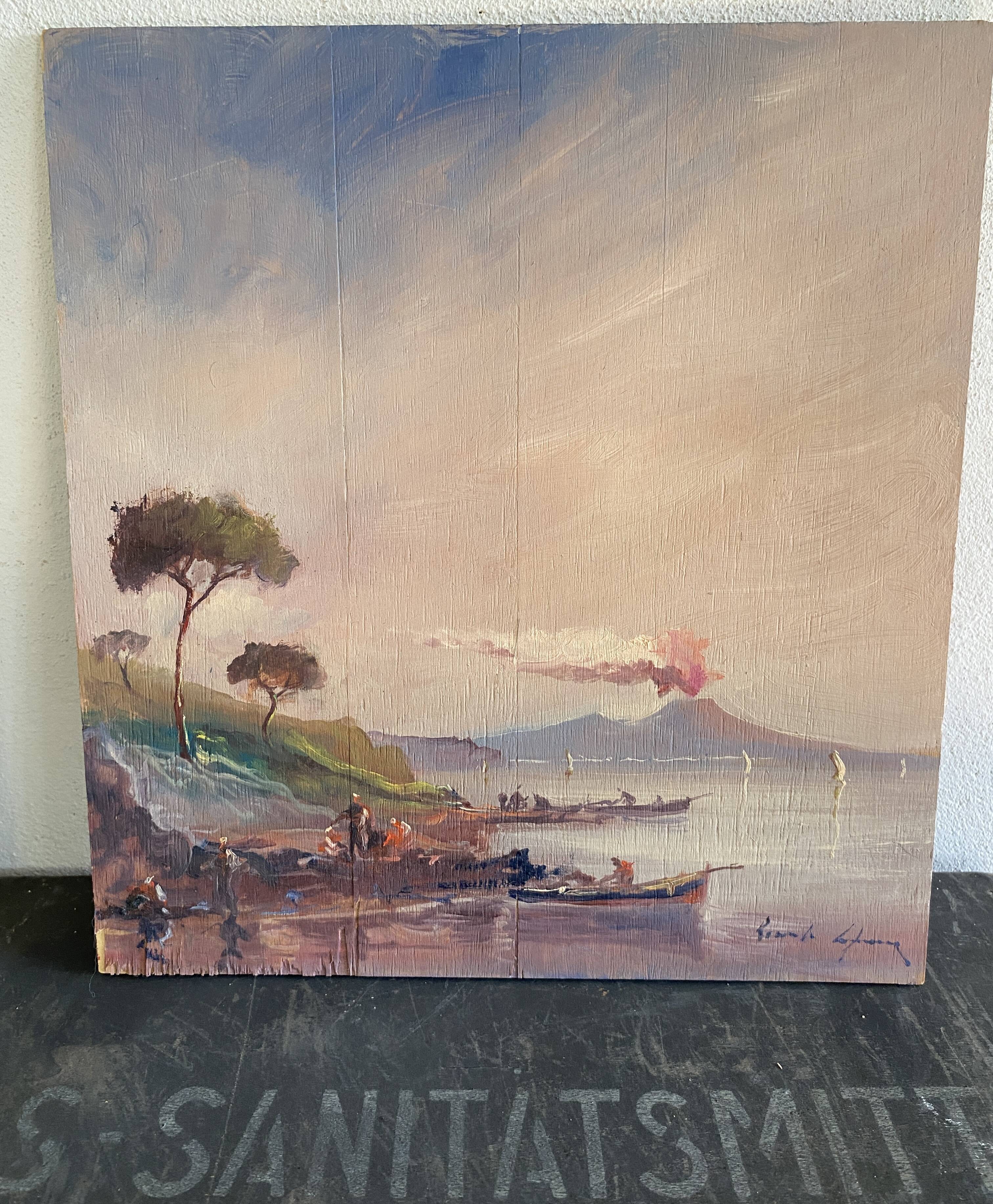 Oil painting "Sicilian beach"