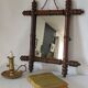 Bamboo barber mirror from the 1920s/1930s.