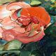 Oil painting of the still life flower bouquet Louis Ducatel