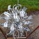 Vintage Chrome Metal Chandelier