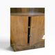Armoire étagère art déco vintage courbée en bois
