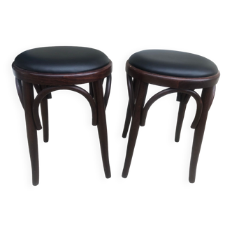 Duo de tabourets bas