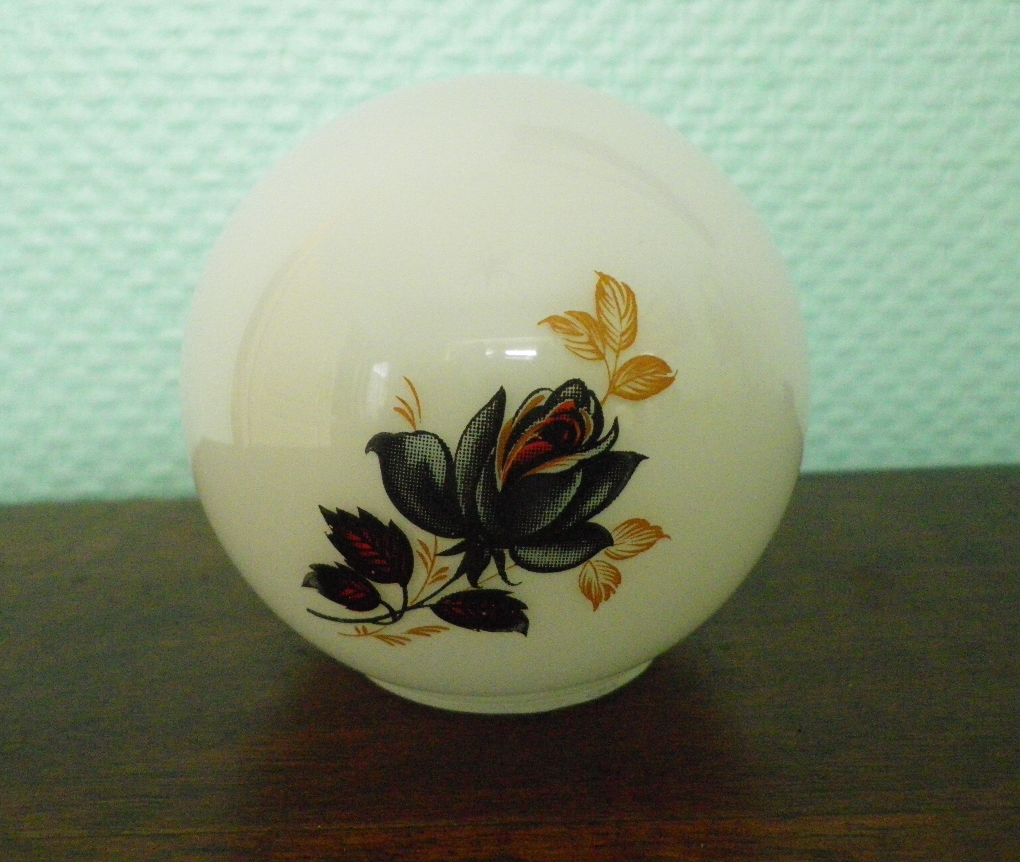 Art deco lamp, to pose, marble base, brass bird decoration, opaline - 40s