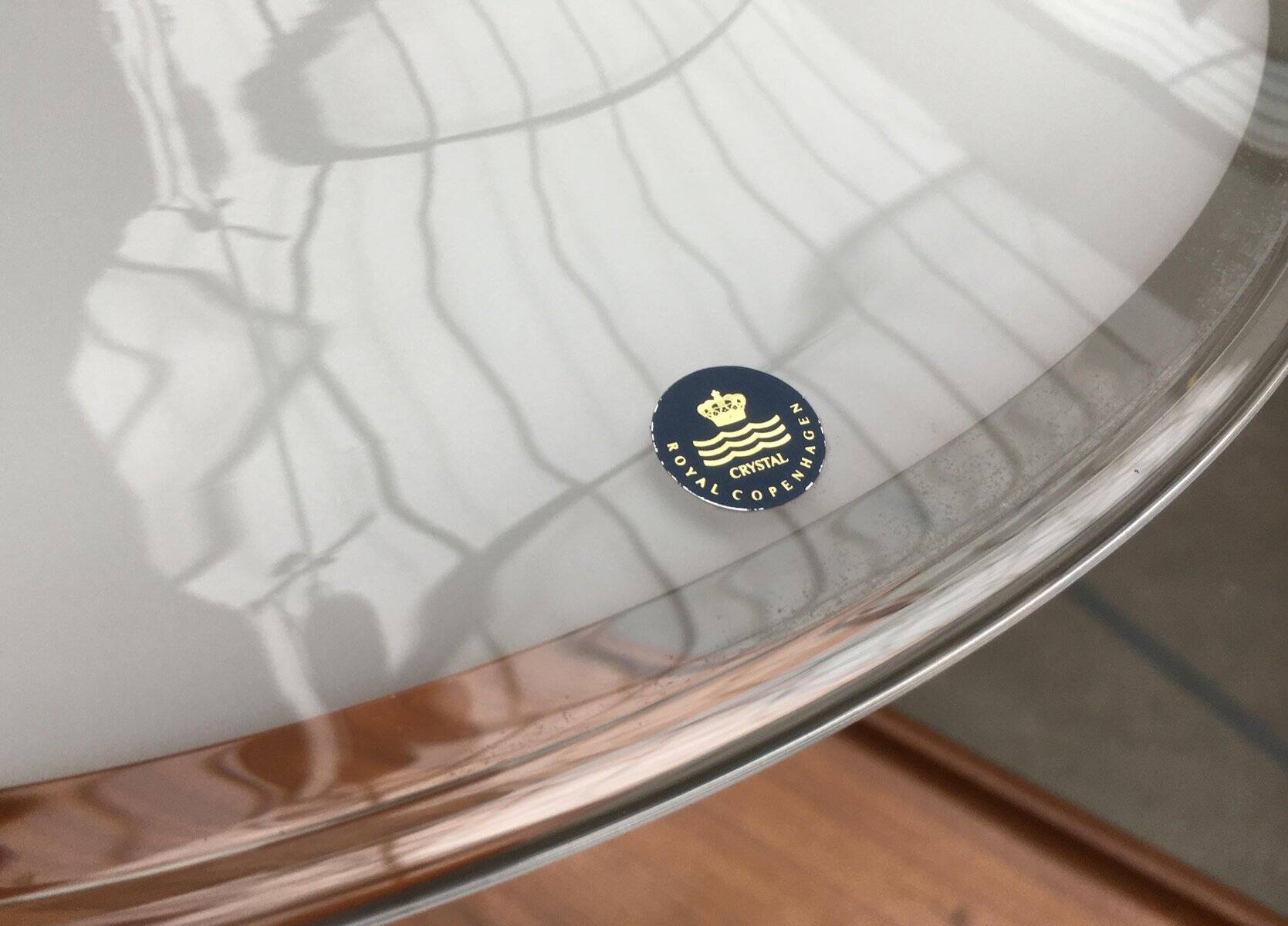 Vintage glass suspension by Michael Bang for Royal Copenhagen.