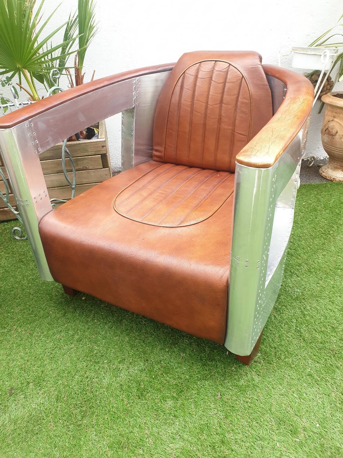 Set of Two Aviator Armchairs