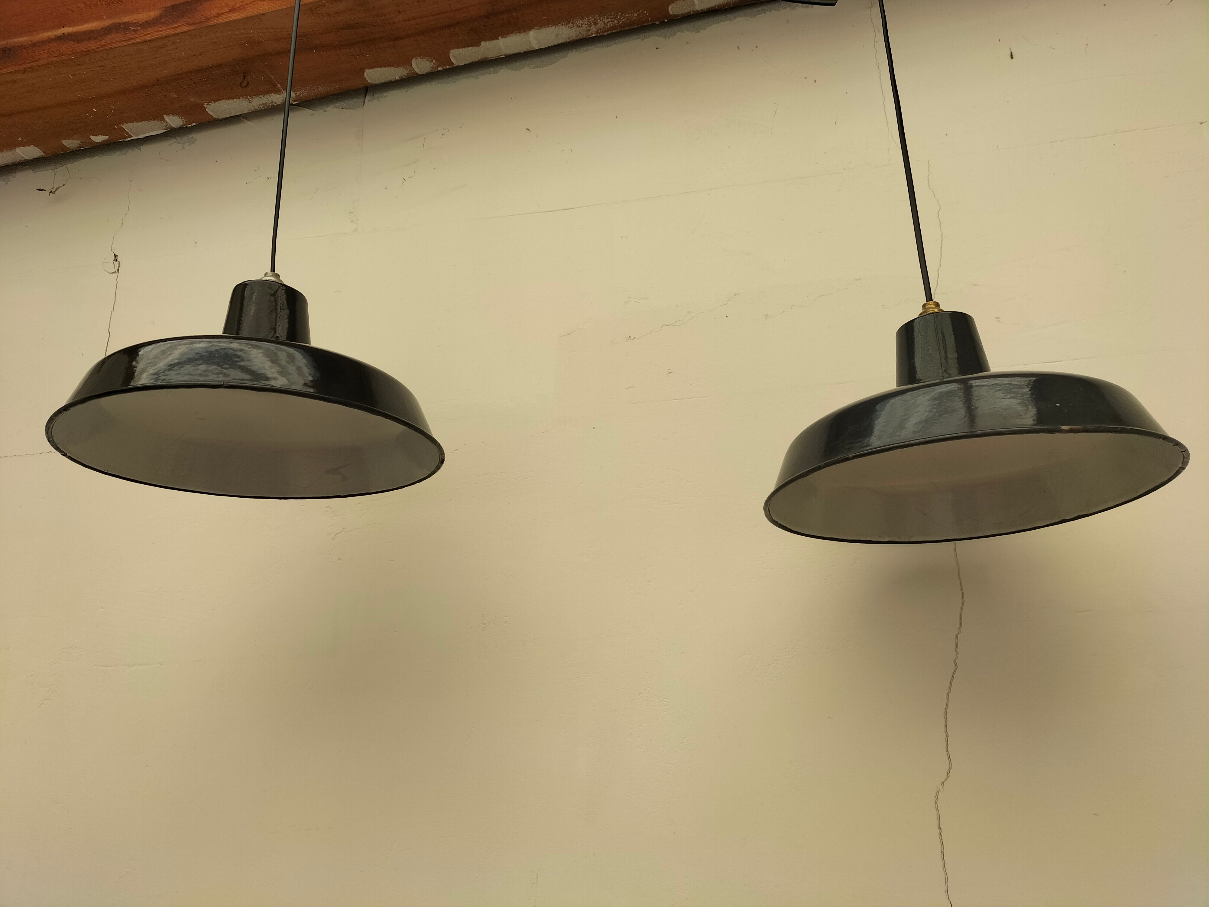 Pair of antique lamps