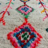 Colorful Azilal Berber Rug • Multicolored diamond patterns