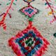 Colorful Azilal Berber Rug • Multicolored diamond patterns