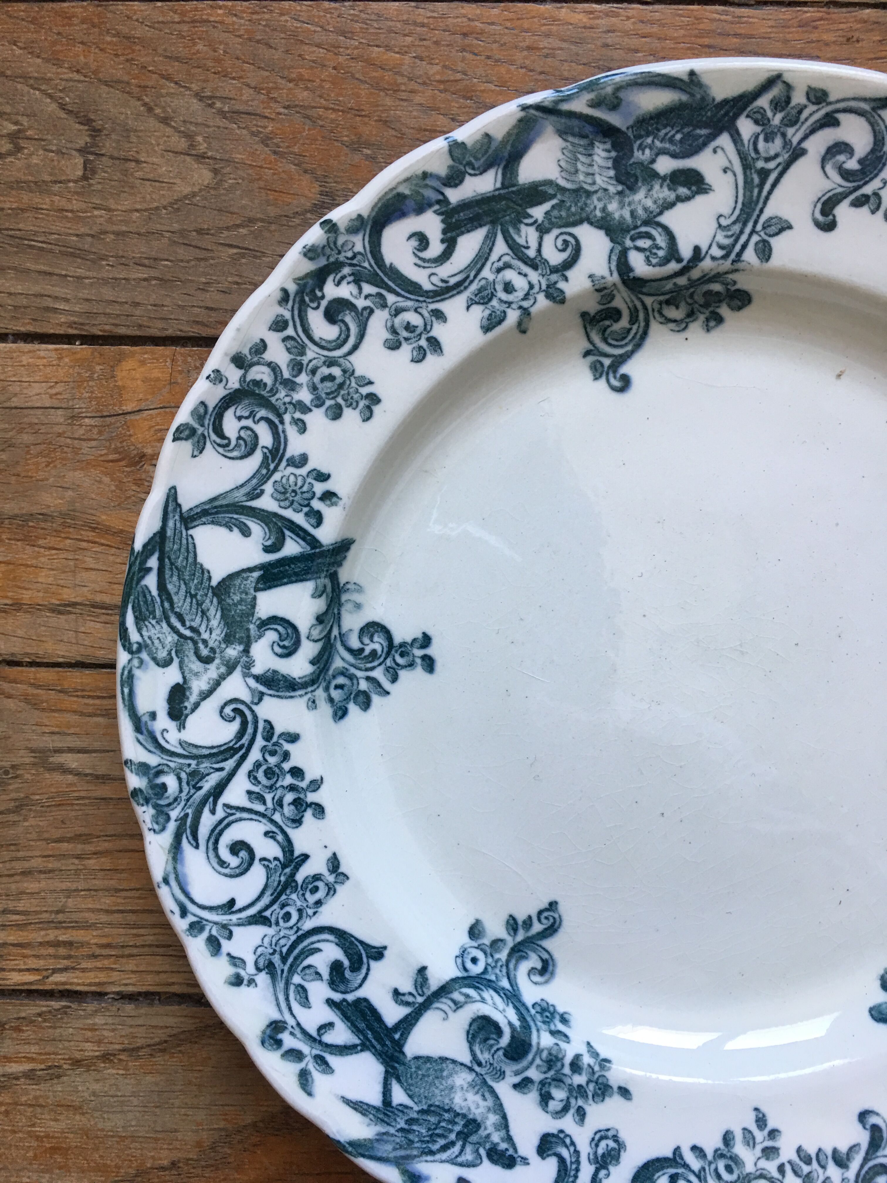 6 flat plates Terre de fer, Jules old man