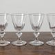 4 glasses with white wine in crystal ringing the nineteenth