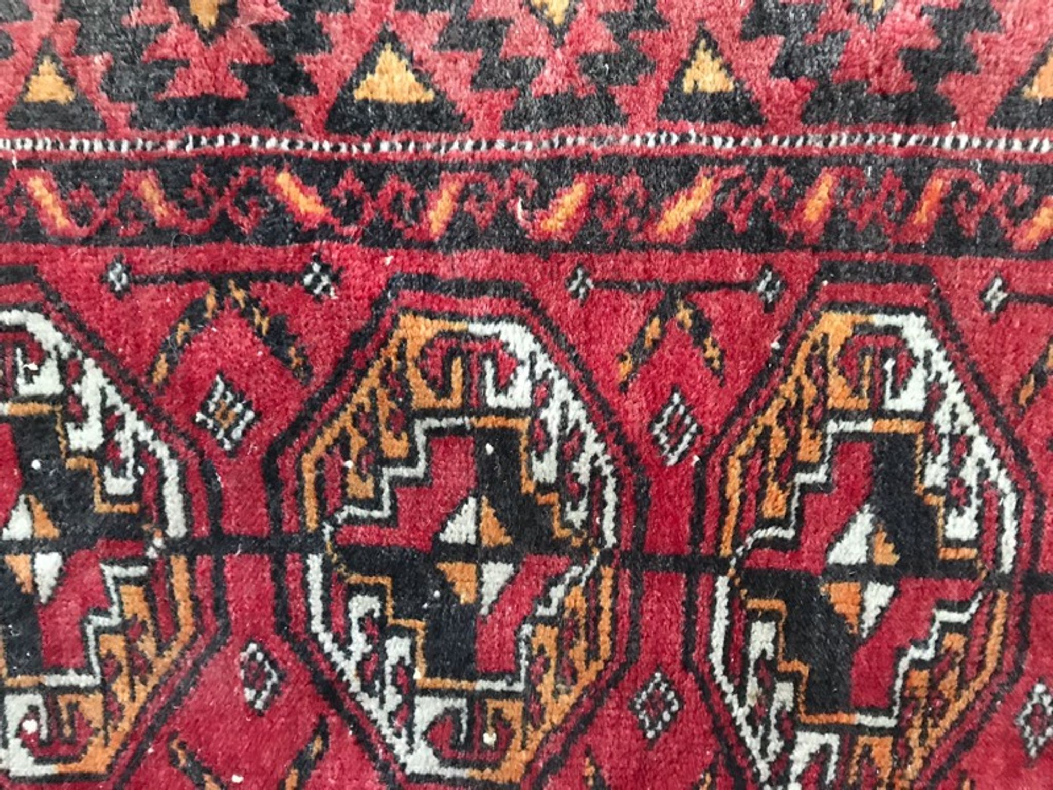Handmade Afghan Turkmen rug 98x178 cm