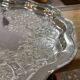 Silver metal tray