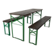 Table et bancs de bière allemands vintage de longueur sur mesure